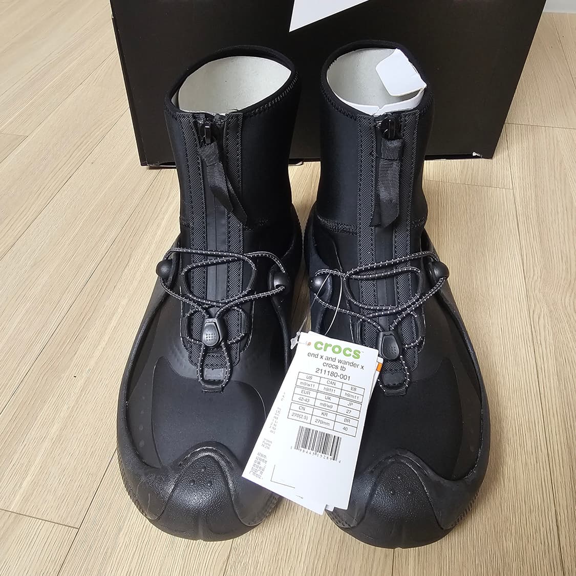 270 새제품) 크록스 x 앤드 원더 x 엔드 트레일 브레이크 블랙 상품이미지5