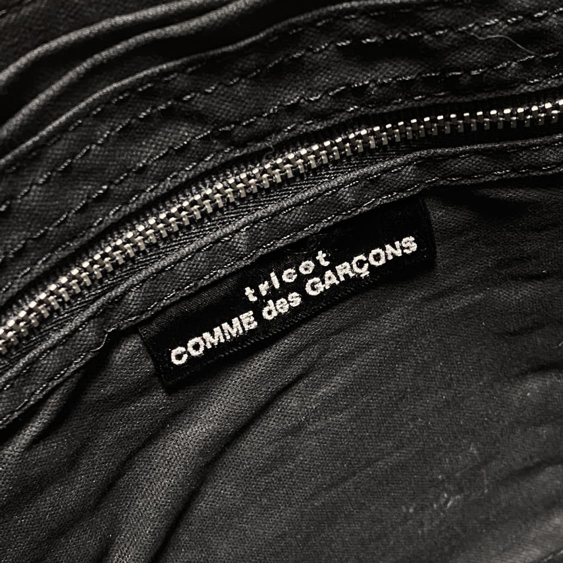 꼼데가르송 트리콧 염소가죽 토트백 상품이미지6