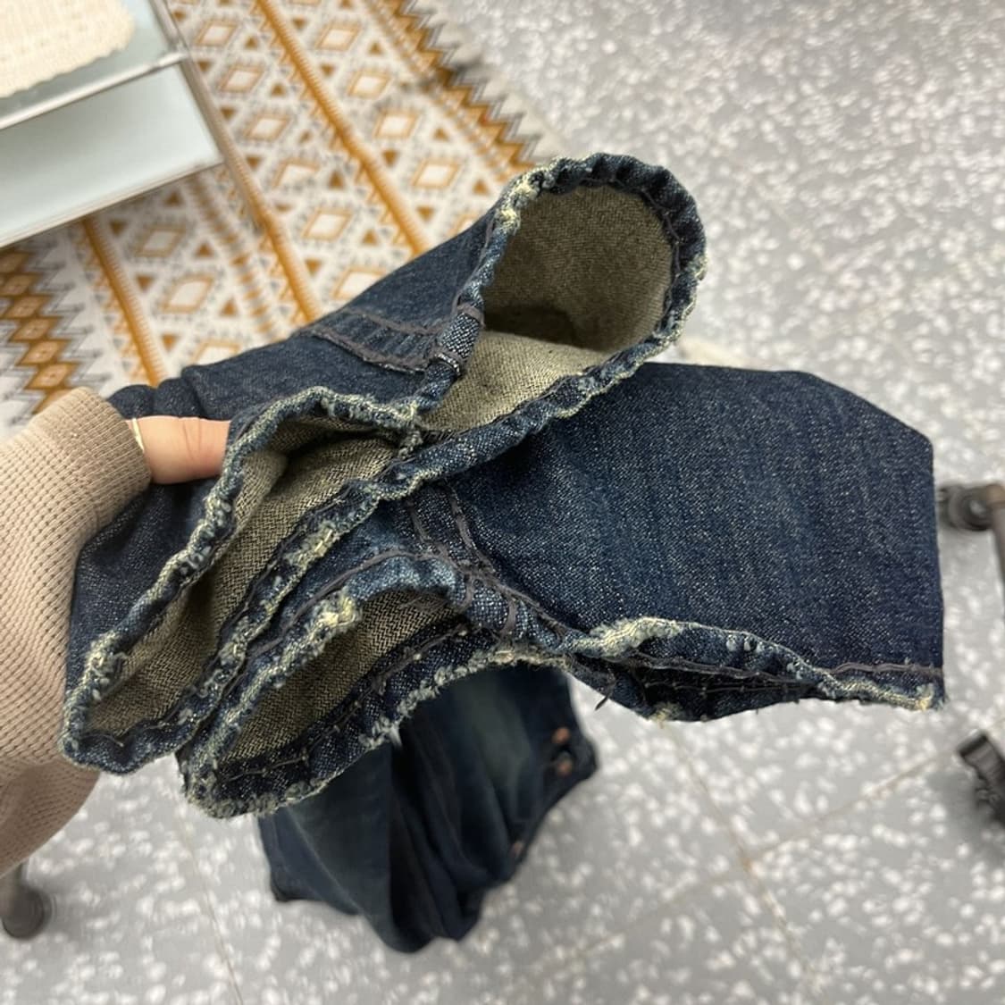 트루릴리전 조이슈퍼티 Y2K 레트로 부츠컷 데님팬츠 32인치 C11047 상품이미지8