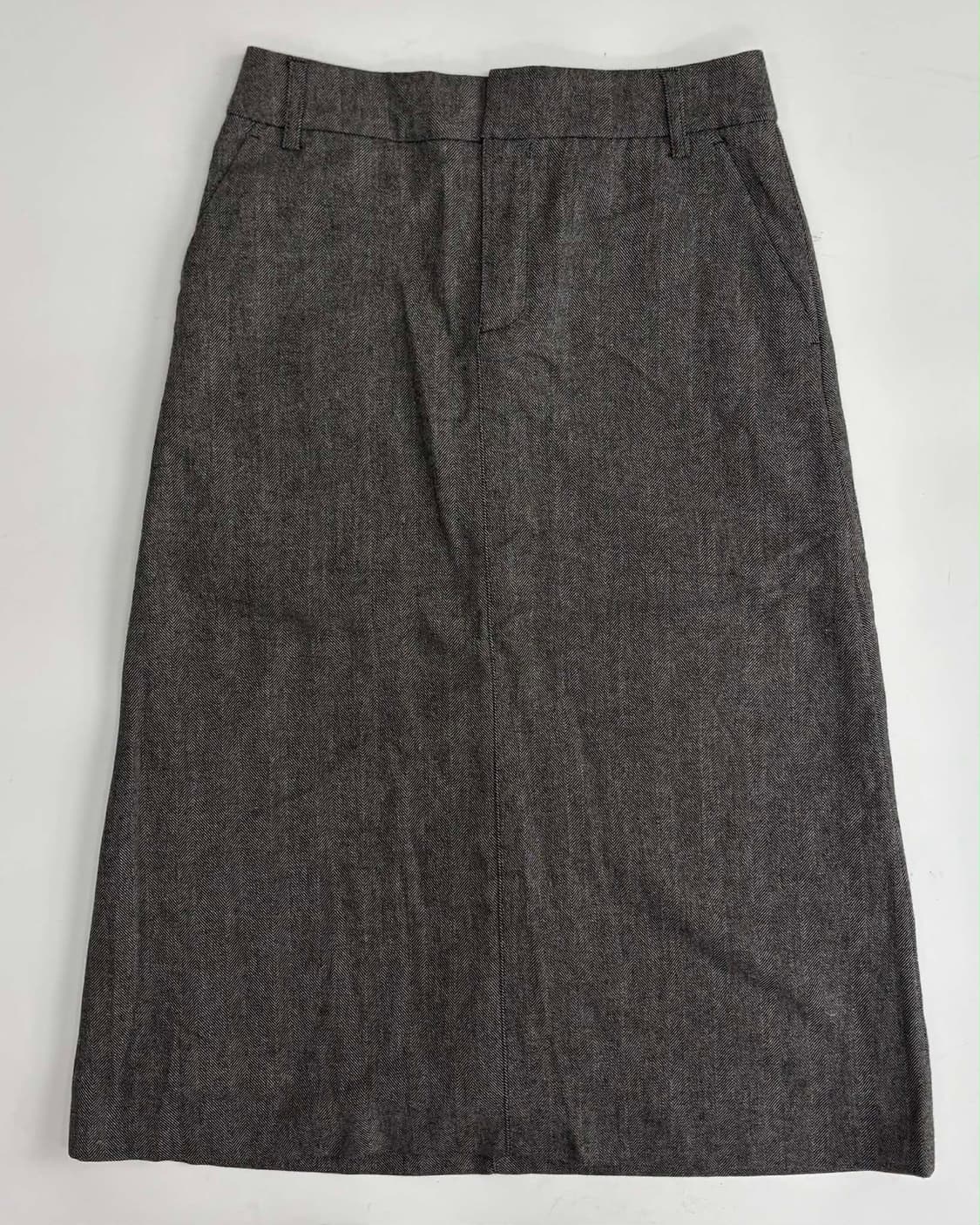 [34] A.P.C 아페쎄 21년 신형 레이온 울 매장판 롱 스커트 상품이미지1