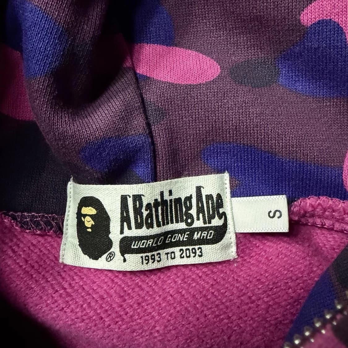 베이프 샤크 후드집업 퍼플 상품이미지3