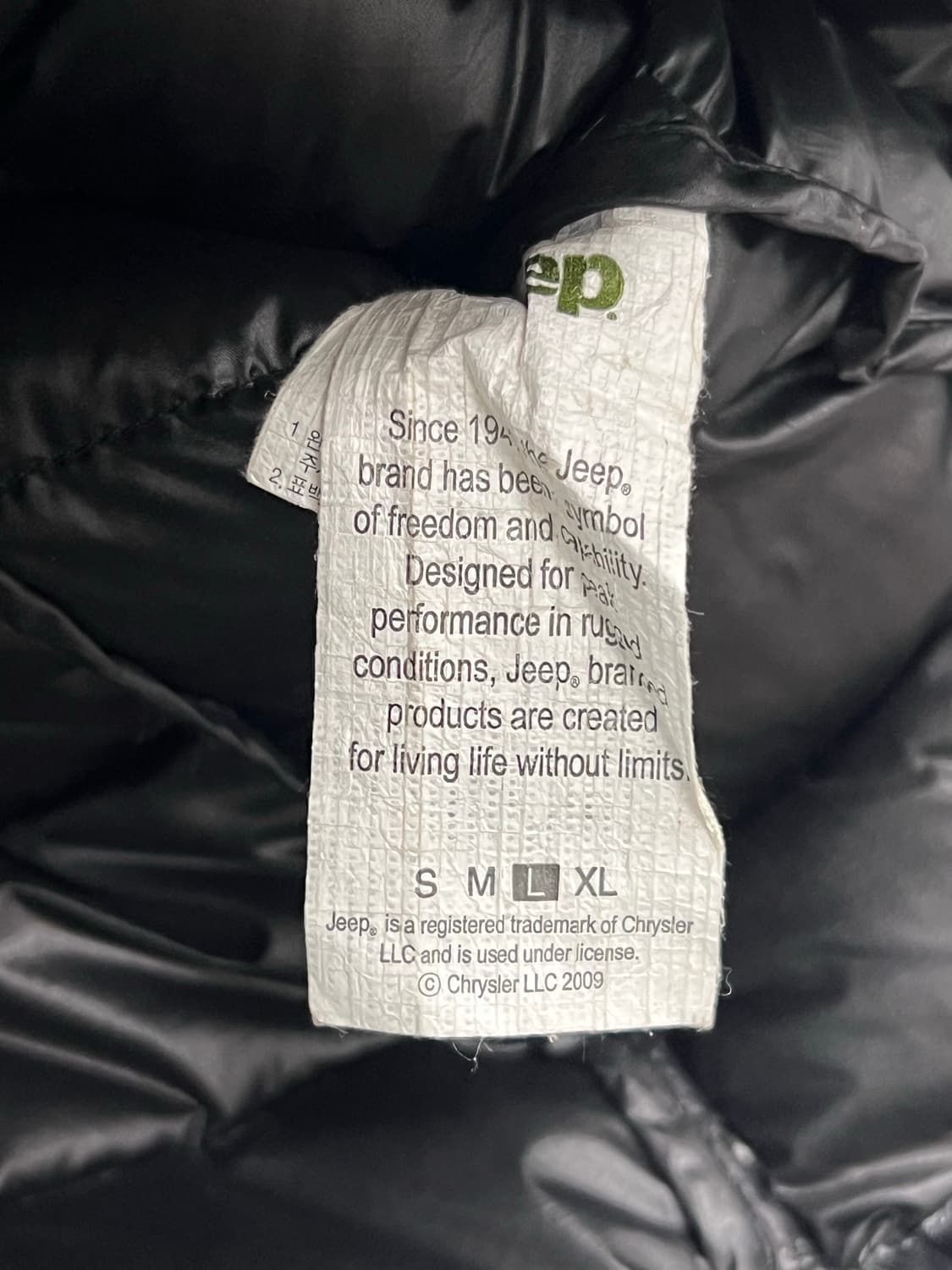 (L) 지프 올드스쿨 유광 경량 패딩 자켓 상품이미지5