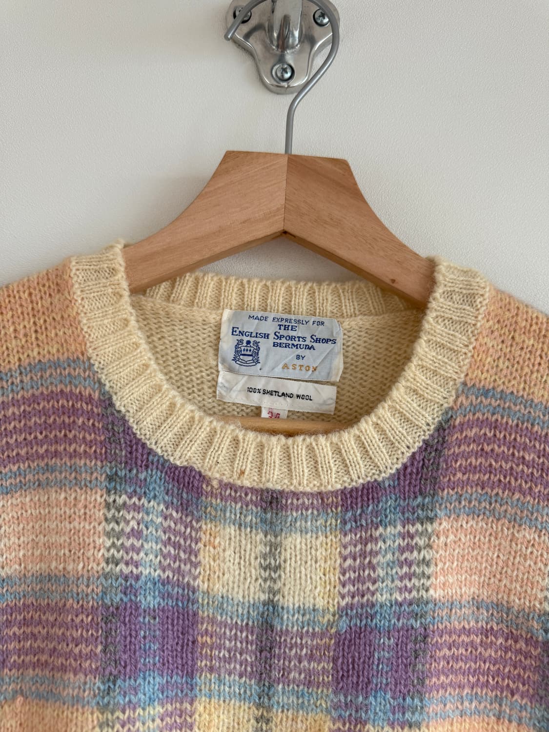 ASTON 스코틀랜드 울 니트 베스트 상품이미지5