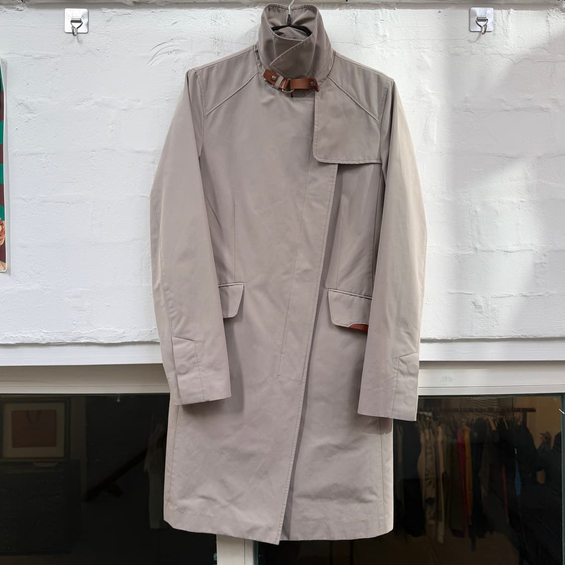 TUMI 투미 더블 브레스트 트렌치 코트 XS 상품이미지1