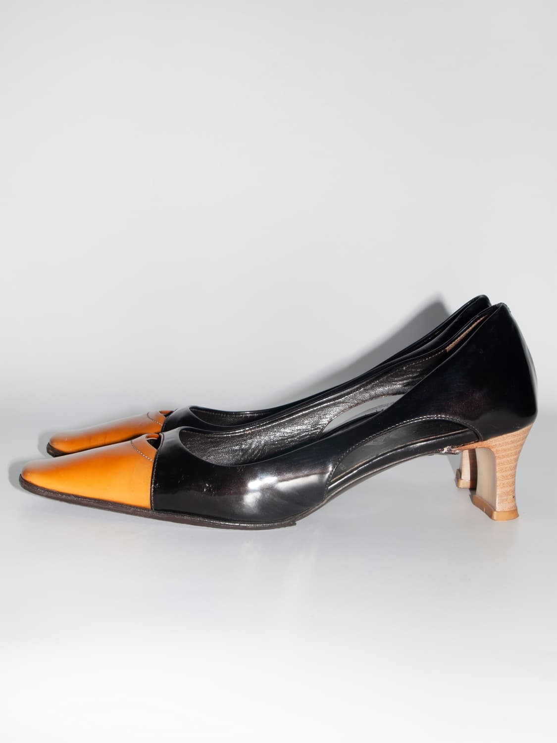Patent Leather Block-heel Pumps 상품이미지3