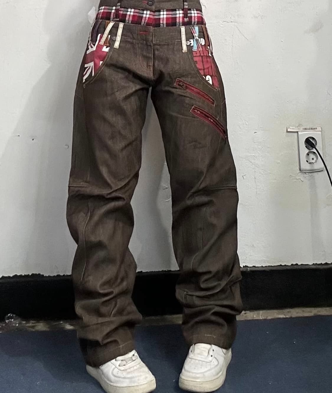 Nylaus 일본 빈티지 브라운 도킹 데님팬츠 82 상품이미지4