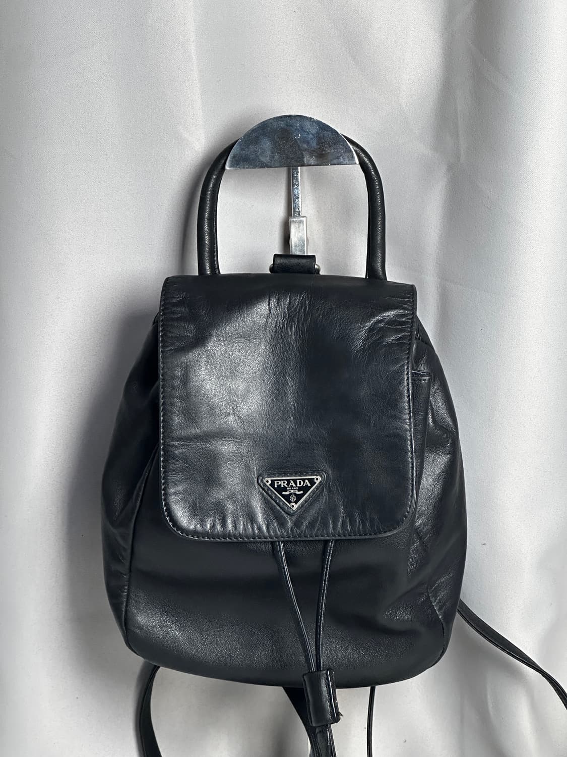 프라다 빈티지 블랙 램스킨 미니 백팩 상품이미지2