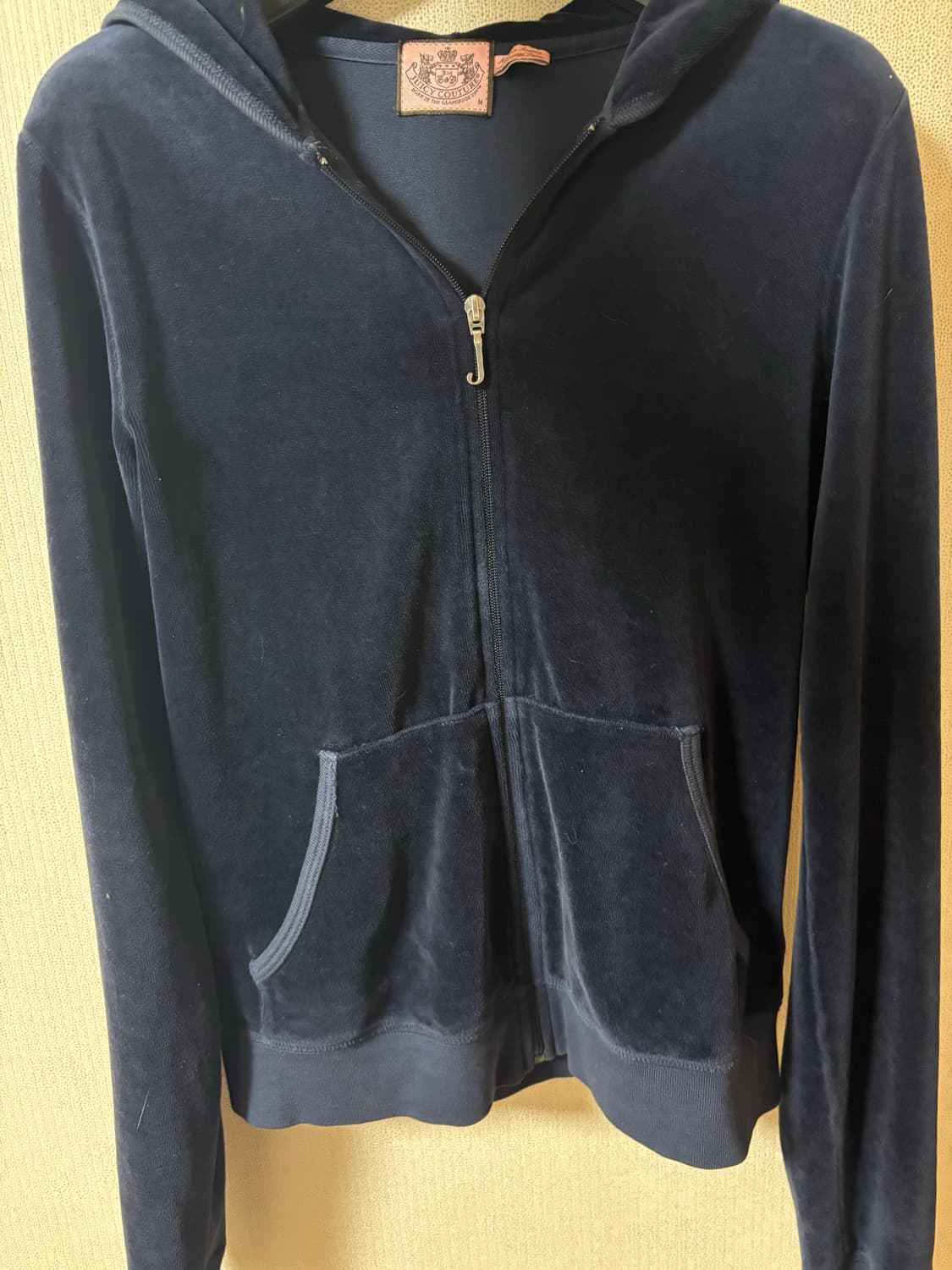 쥬시꾸뛰르 트레이닝 후드집업 네이비 상품이미지1