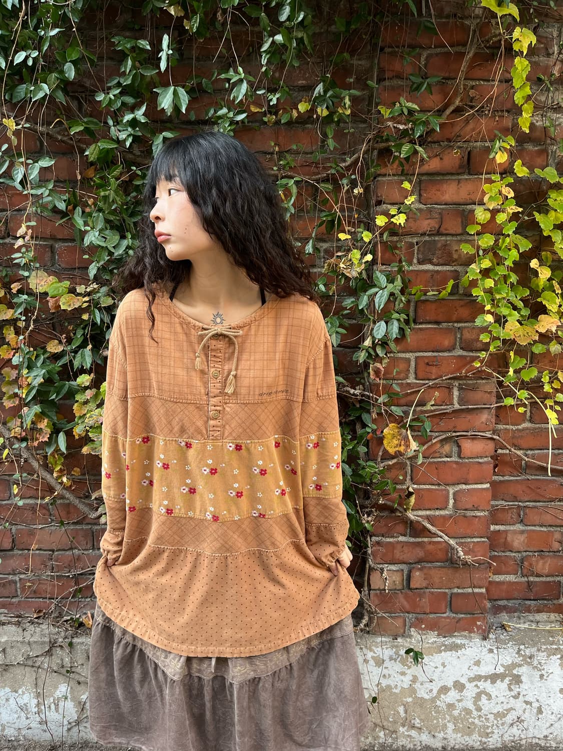 drugstores 코듀로이 패치 블라우스 상품이미지1