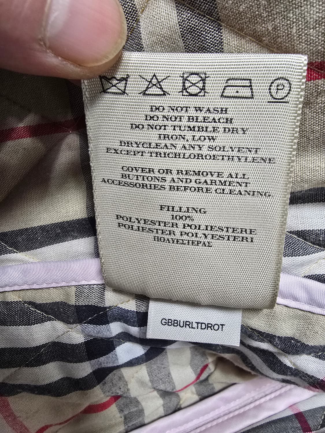 버버리 퀼팅 숏 자켓 s 상품이미지6