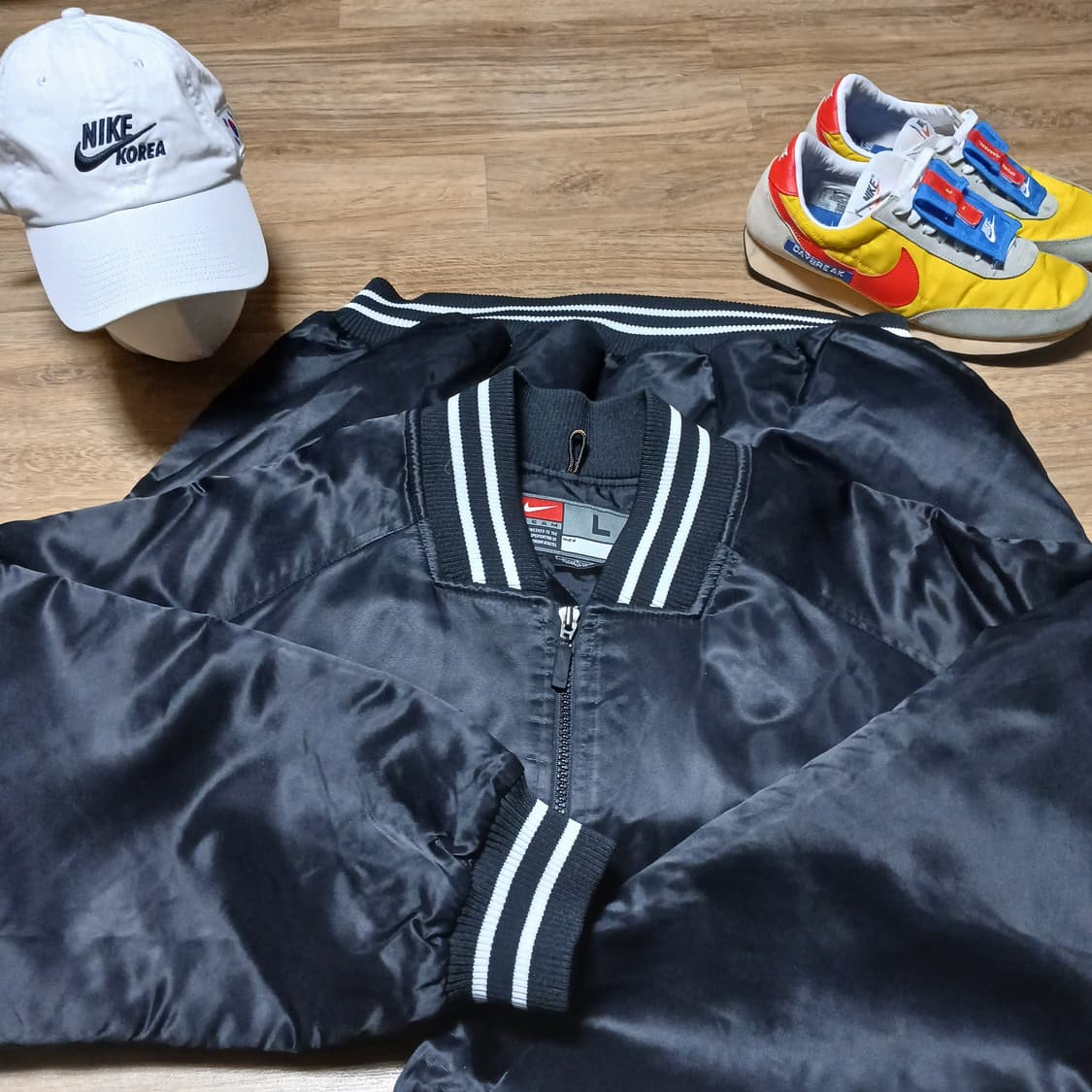 nike 나이키 올드스쿨 새틴 바시티 오버핏 야구점퍼 자켓 상품이미지5