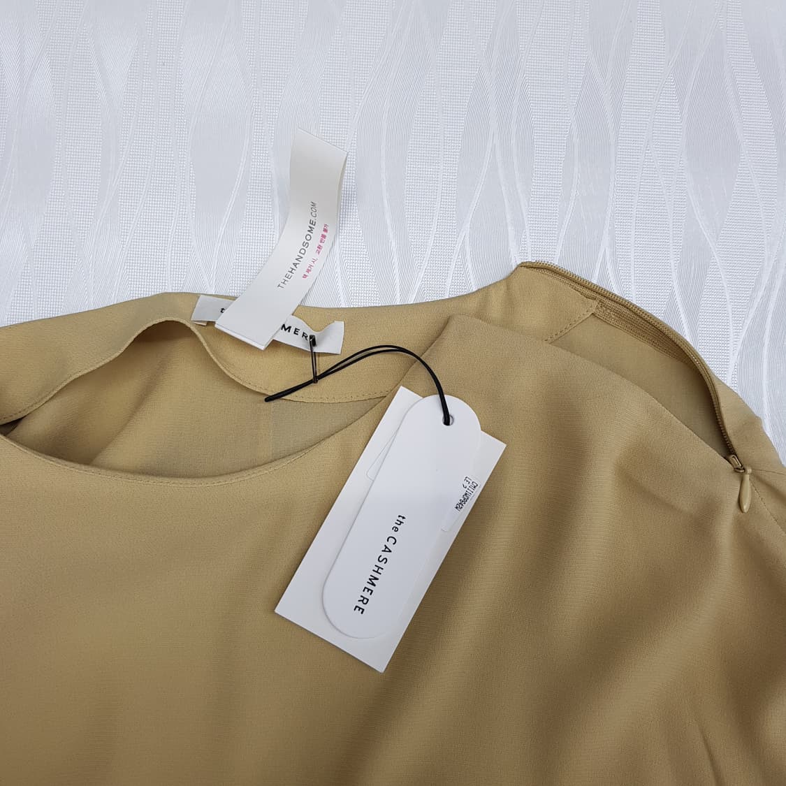 한섬 더캐시미어 미니멀 롱 원피스 82-94-160사이즈(택달린새제품) 상품이미지7