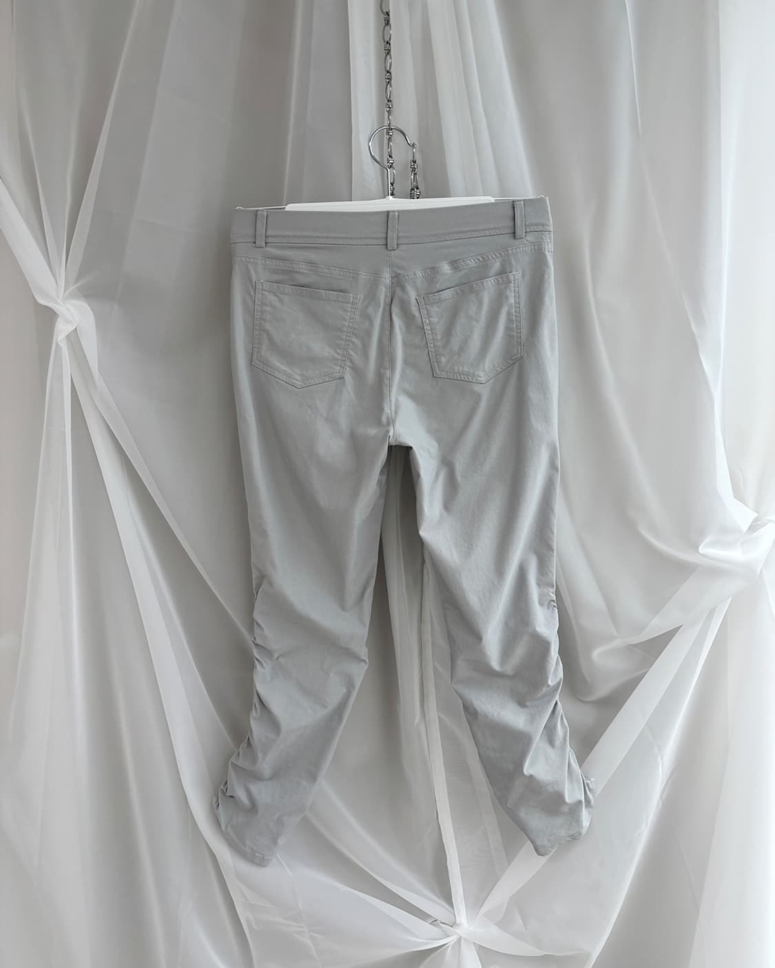 iez gray shirring designed pants 상품이미지5