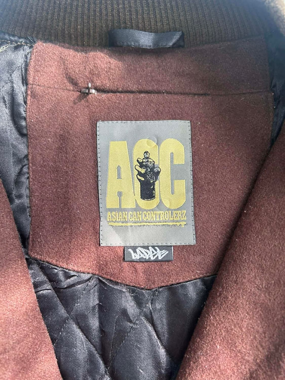 [L] ACC 일제 가죽 브라운 바시티 자켓 점퍼 상품이미지3