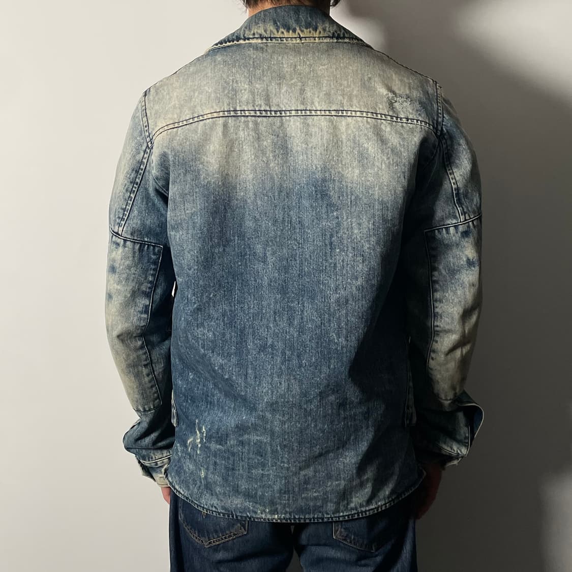 피에르 발망 디스트로이드 데님 블레이저 자켓 (on.17)   상품이미지5