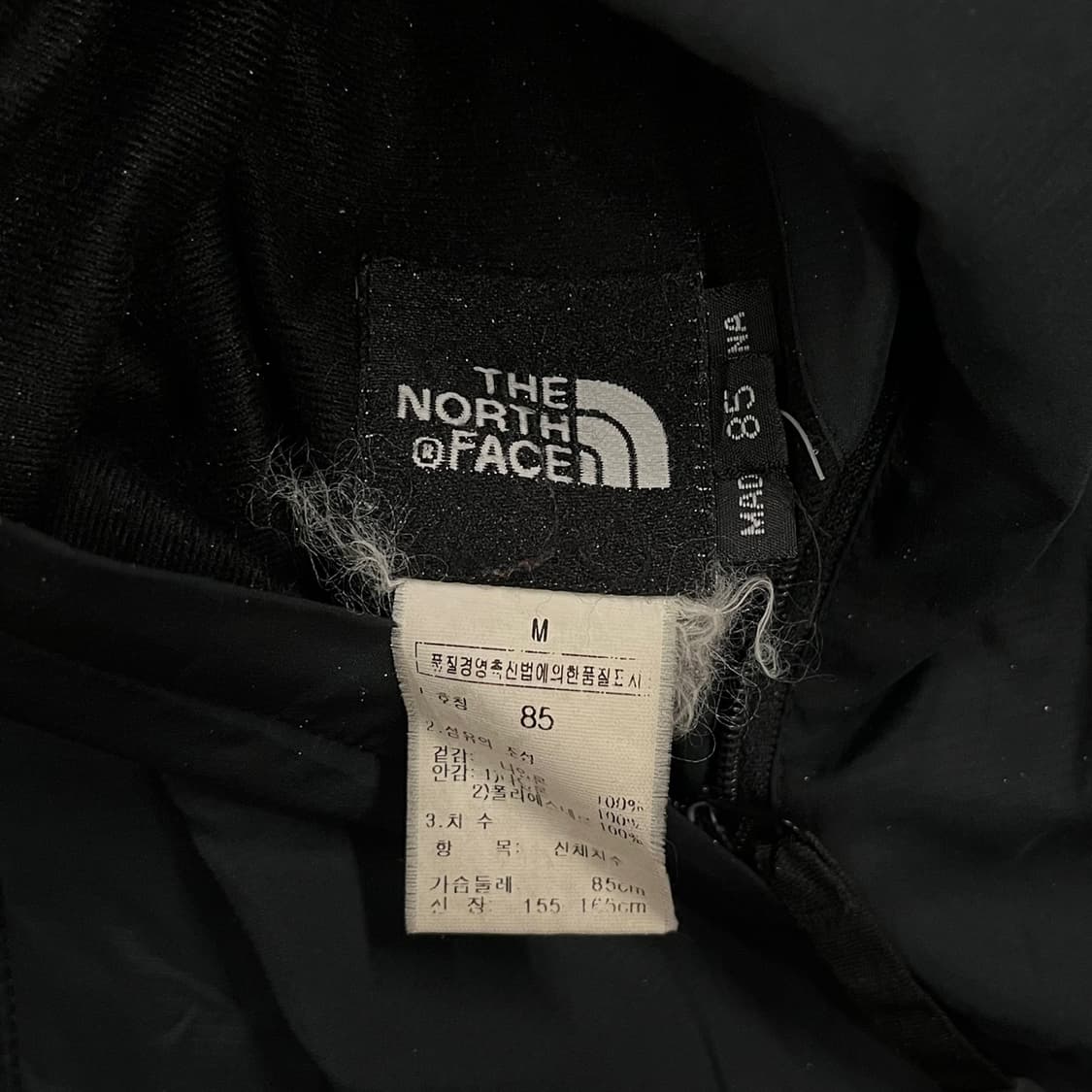 [정품/M] 노스페이스 블랙 플리스 바람막이 양면 집업 b10 상품이미지8