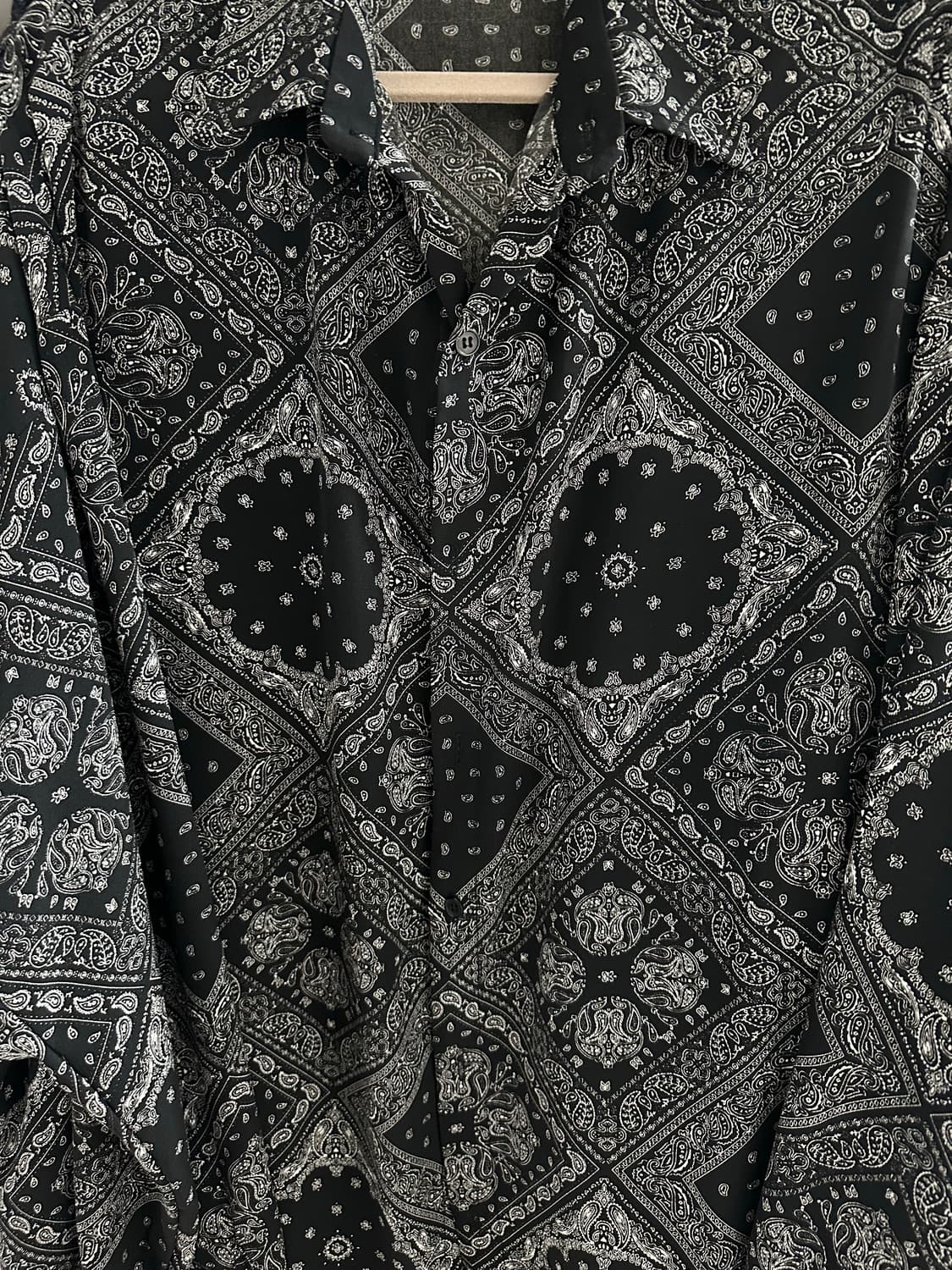 반다나 페이즐리 실크 셔츠 상품이미지2