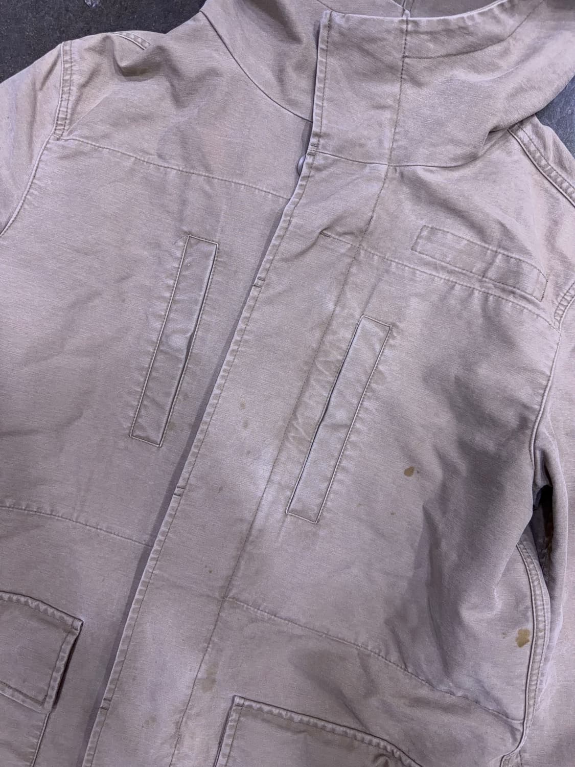 올세인츠 밀리터리 후드 야상 필드자켓 베이지 S 상품이미지4