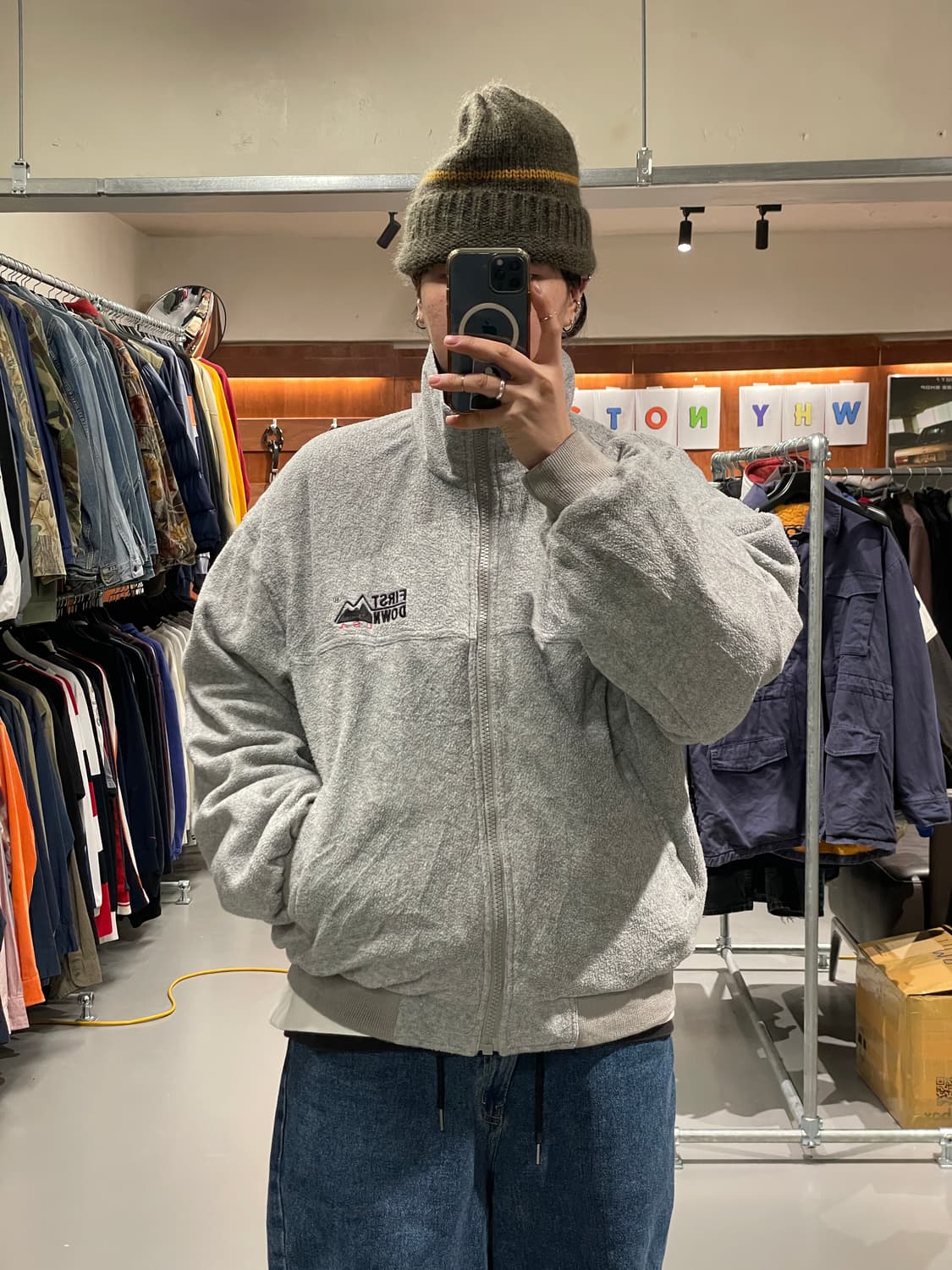 퍼스트다운 리버시블 플리스 점퍼 상품이미지2