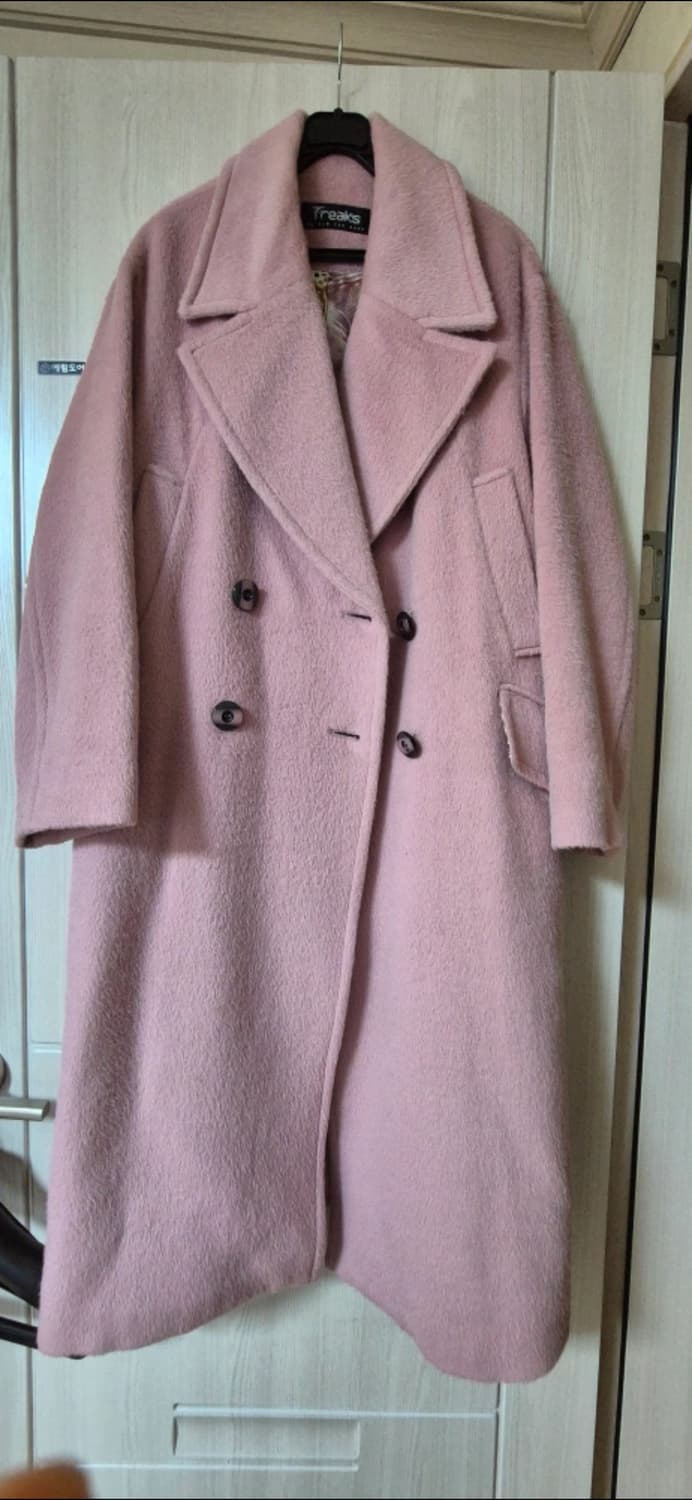 프릭스 라일락핑크 울 알파카 코트 상품이미지5
