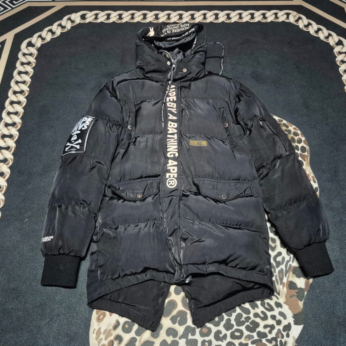 베이프 AAPE 피쉬테일 푸퍼 패딩 L 정품 상품이미지1