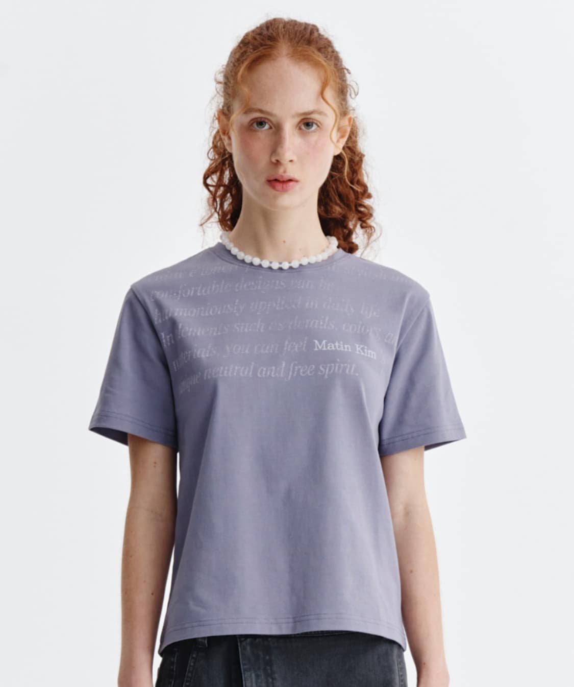 마뗑킴 LOGO POINT LETTERING GRAPHIC TOP 상품이미지2