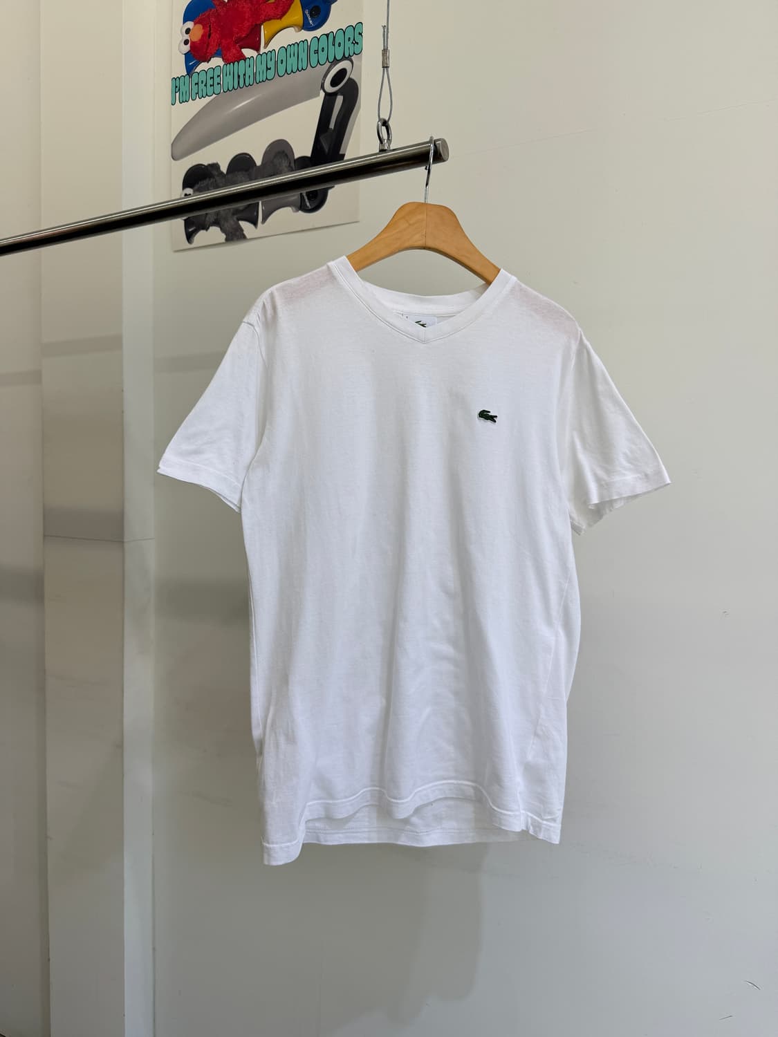 LACOSTE (Made in Japan) 브이넥 반팔 티셔츠  상품이미지1