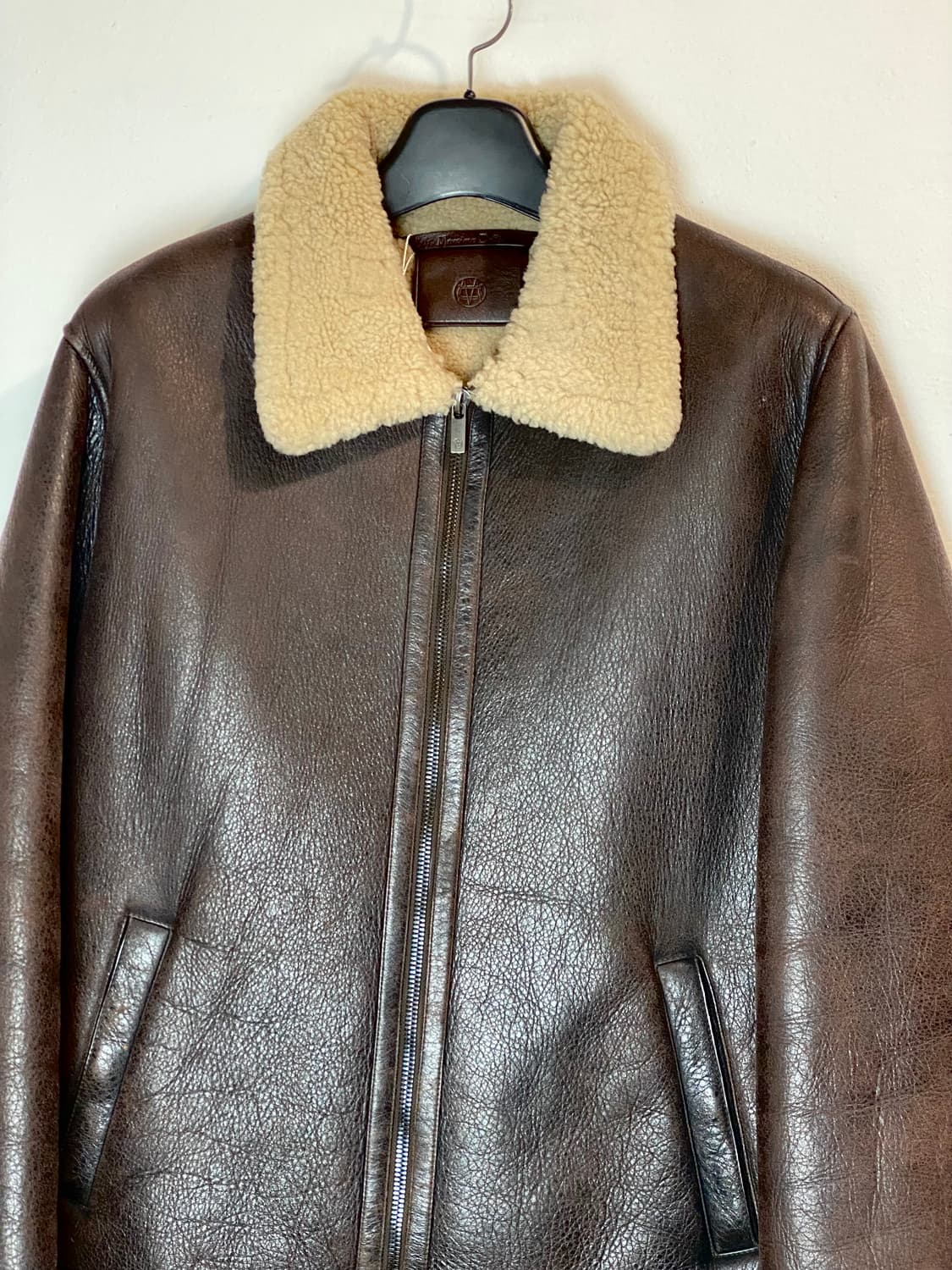 마시모 두띠 시어링 레더 자켓 상품이미지3