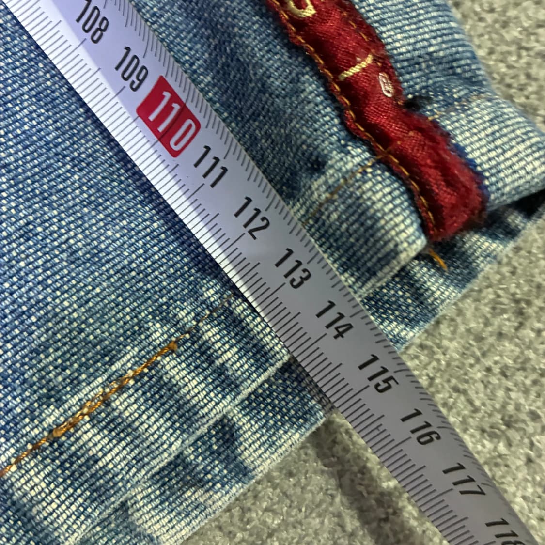 쿠지 사이드라인 오드스쿨 베기핏 데님팬츠 32 상품이미지9