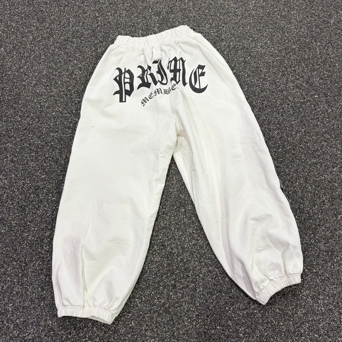 프라임 멤버스 화이트 트랙탑 조거 팬츠 B3943 상품이미지5
