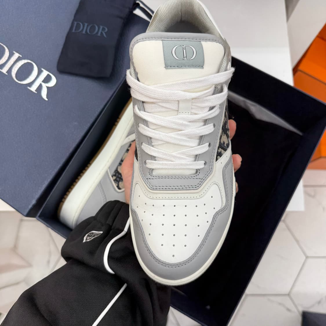 [41] 디올 오블리크 b27 스니커즈 그레이 상품이미지4