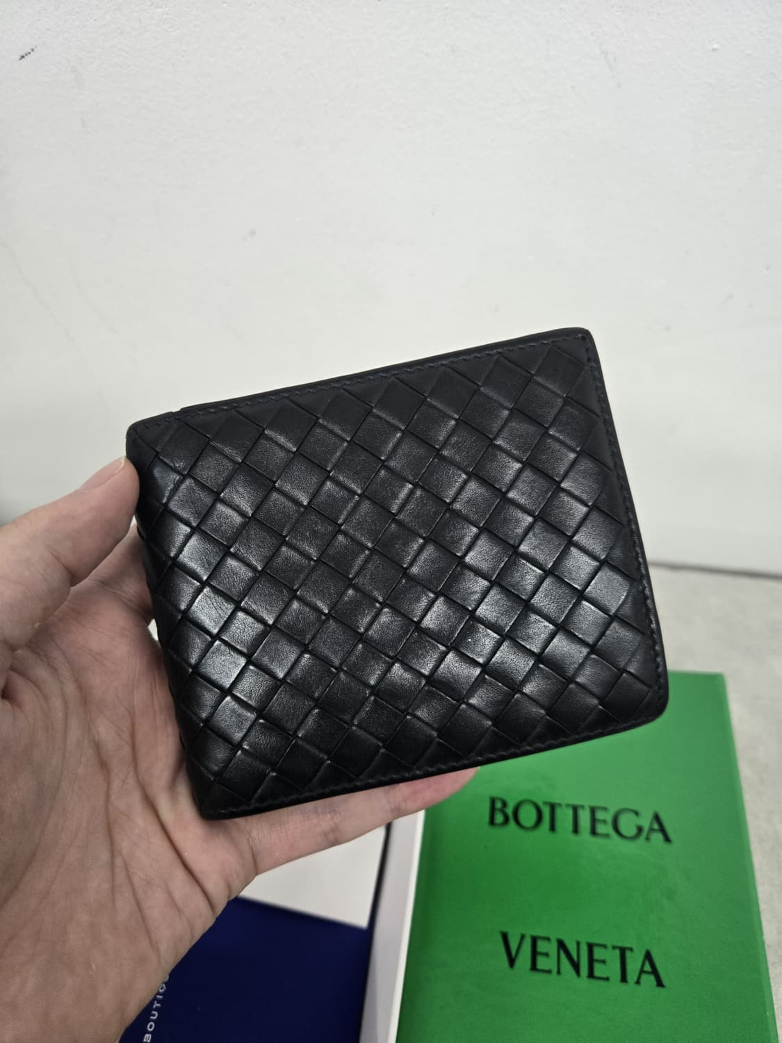 [보증서 A급]보테가베네타 블랙 반지갑 상품이미지2