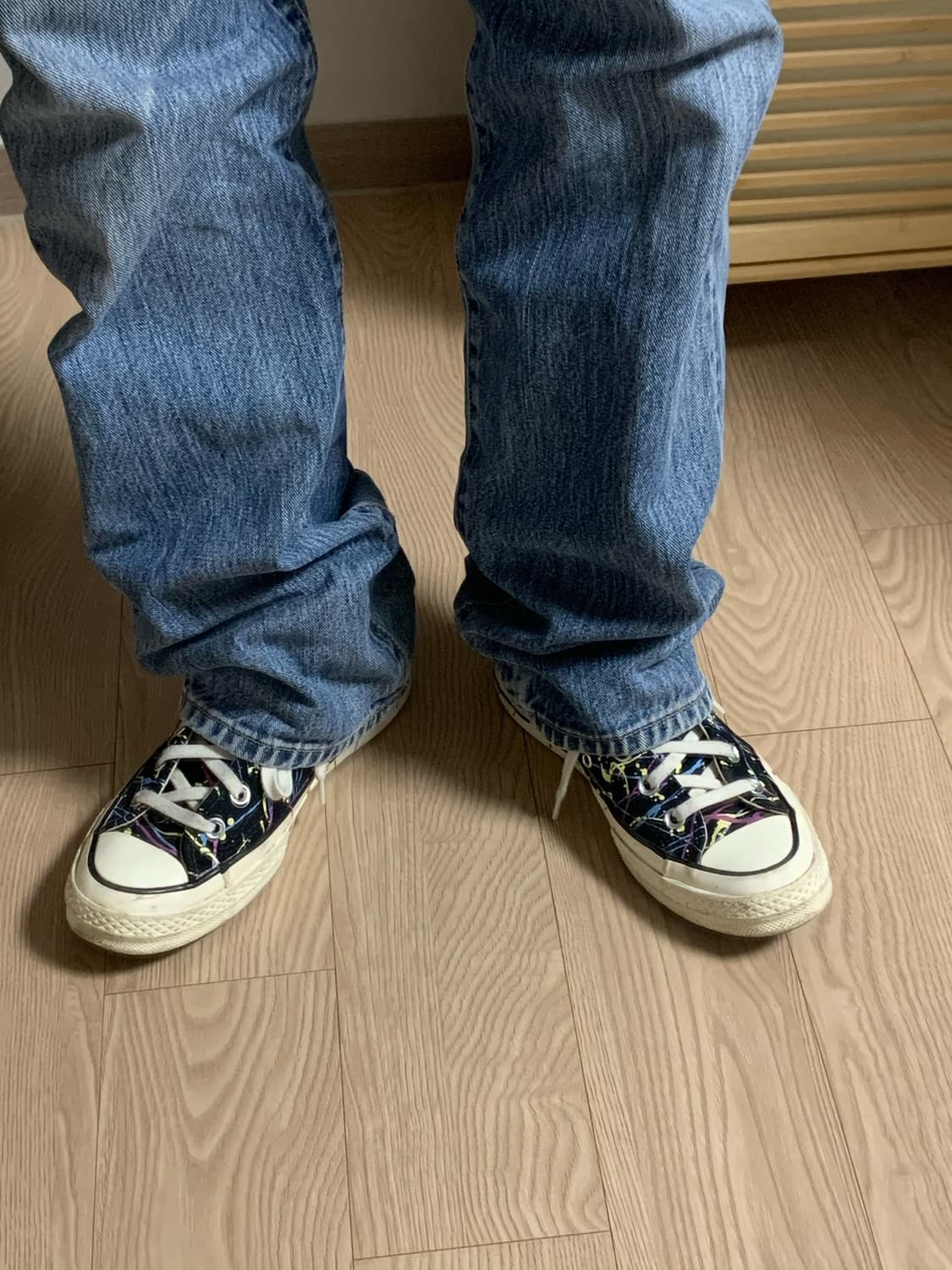 컨버스 척70 하이 페인트 스플래터 블랙 상품이미지1