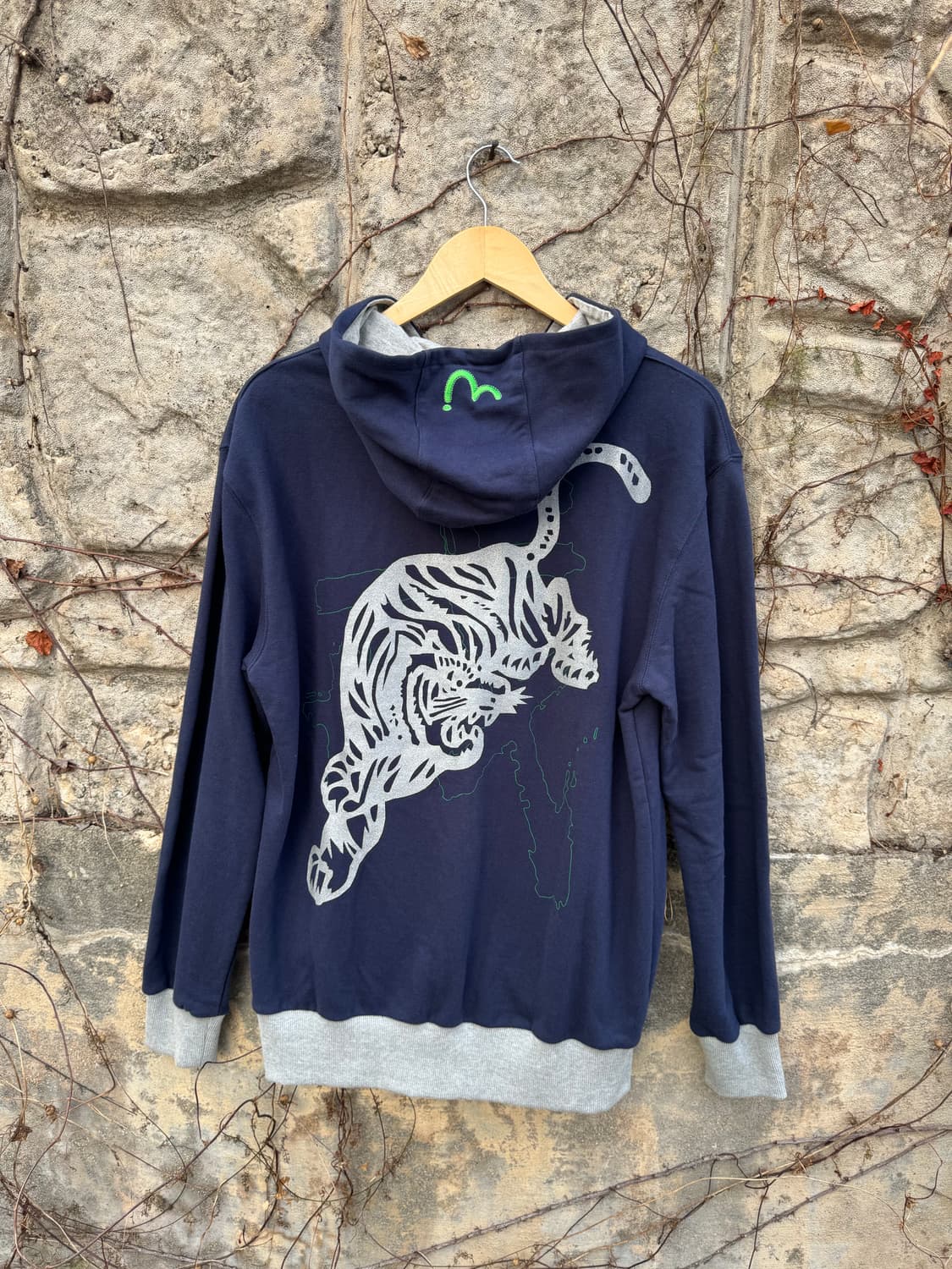 에비수 빈티지 자수 프린팅 후디 후드티 xl 상품이미지2