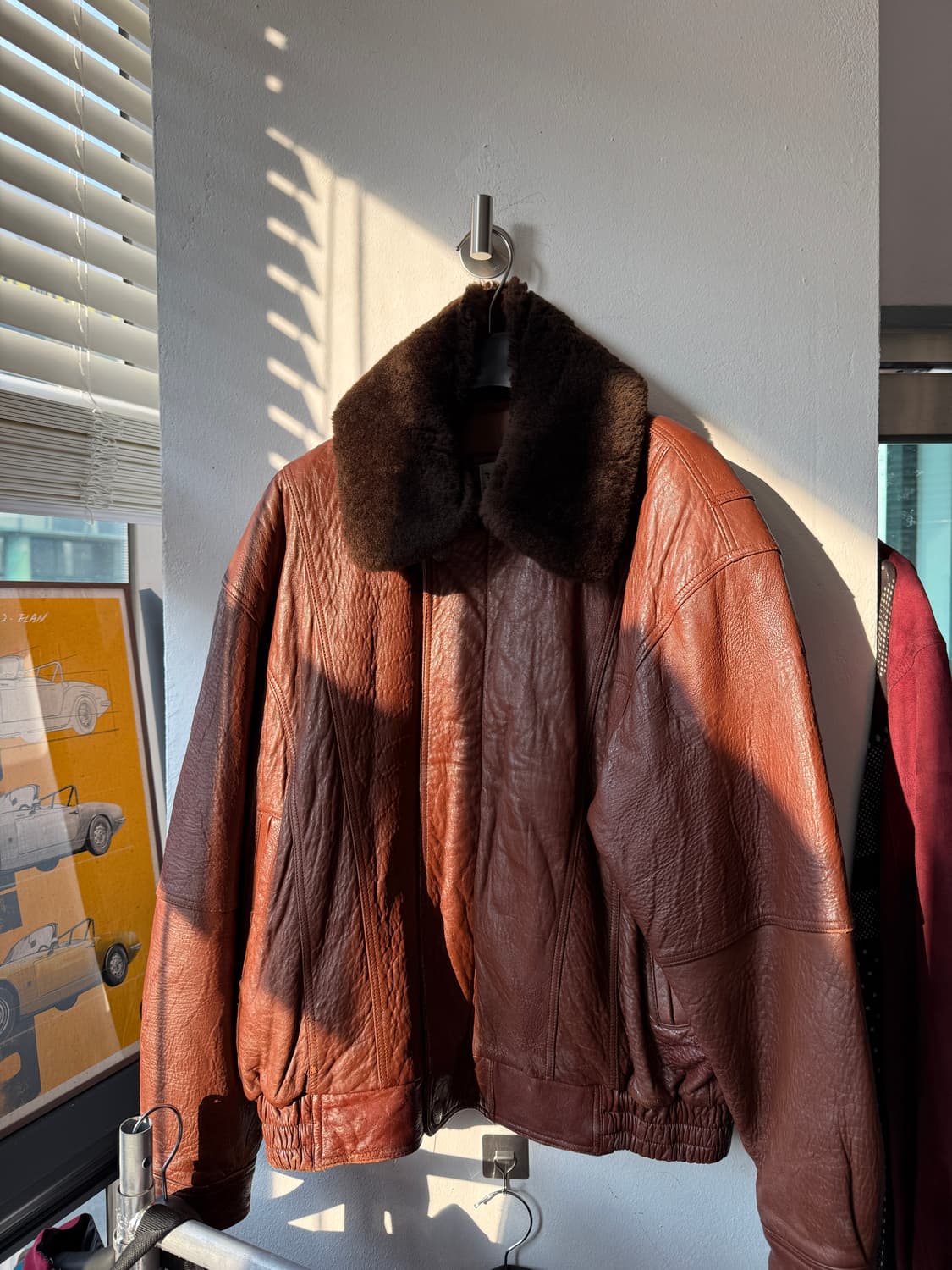 Pazzolio 양피 100% 레더 블루종 size 100 상품이미지2