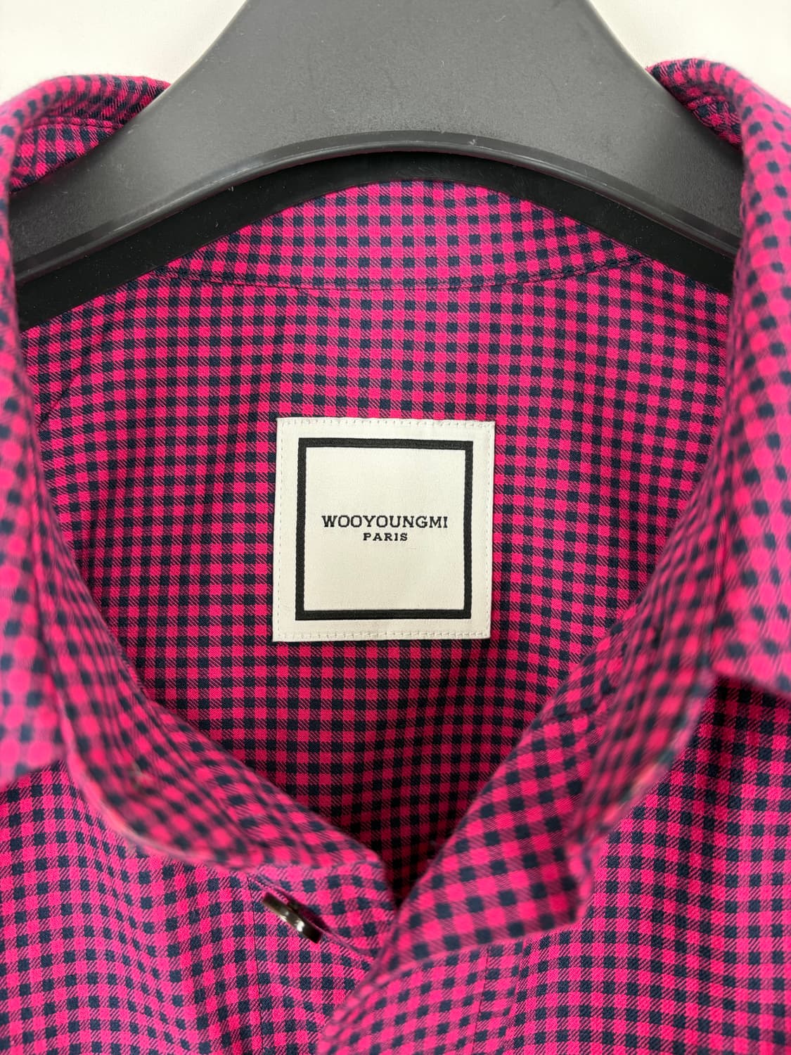 a185) 우영미 20fw 깅엄 체크셔츠 상품이미지5