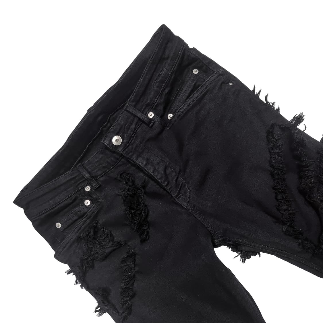 릭오웬스 - 22SS DRKSHDW 타이론 슬래쉬 부츠컷 팬츠 - 블랙  상품이미지3