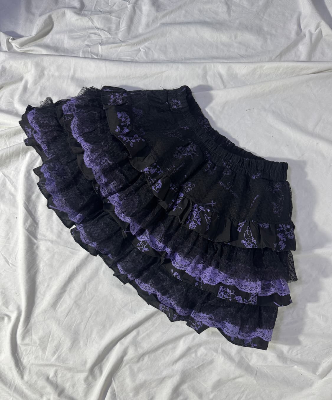 glp 고딕 로리타 펑크 고스 로리 러플 레이스 세트 y2k 하라주쿠 상품이미지2