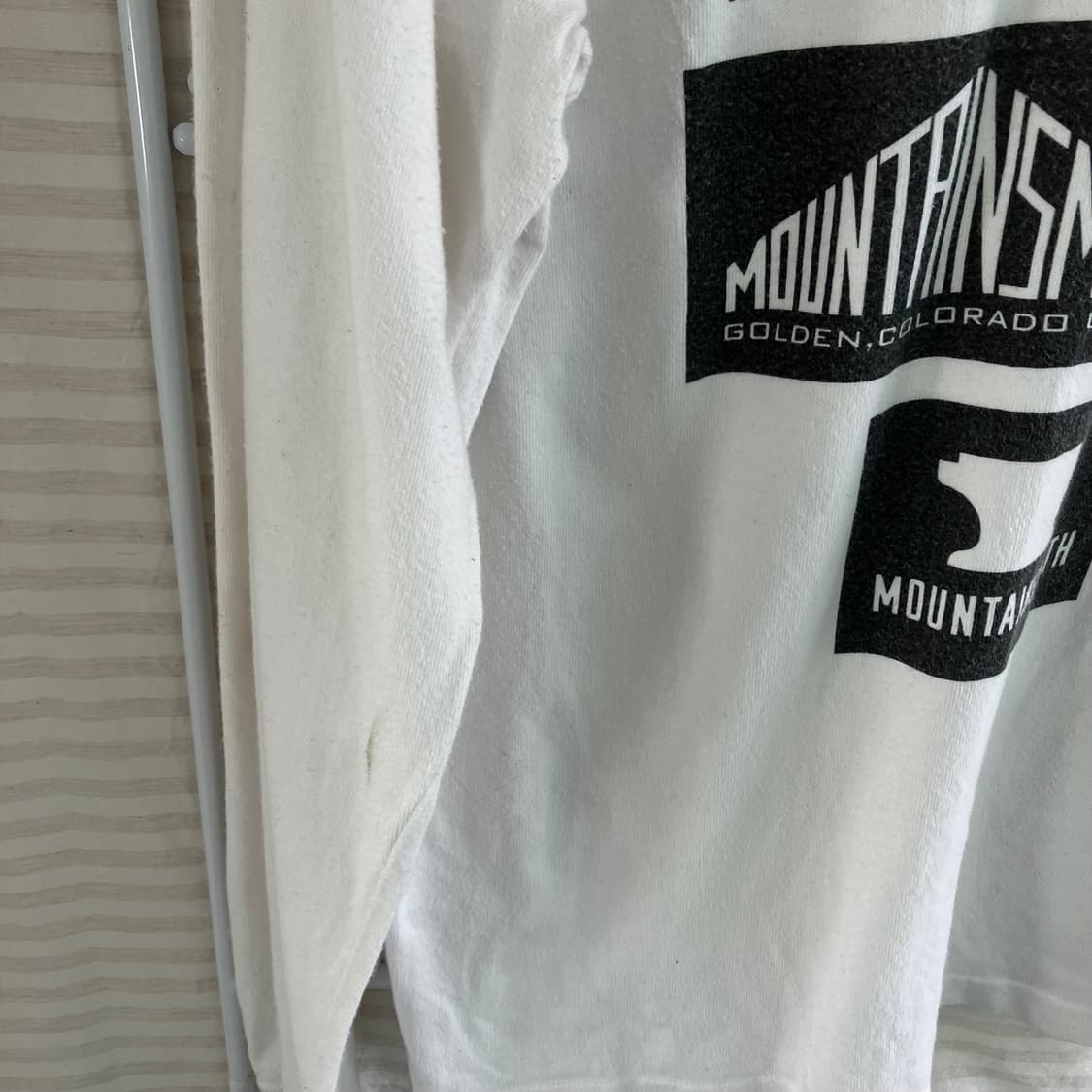 빈티지 화이트 포켓 스트릿 프린팅 긴팔 974 y2k 스트릿 갸루 펑키  상품이미지5