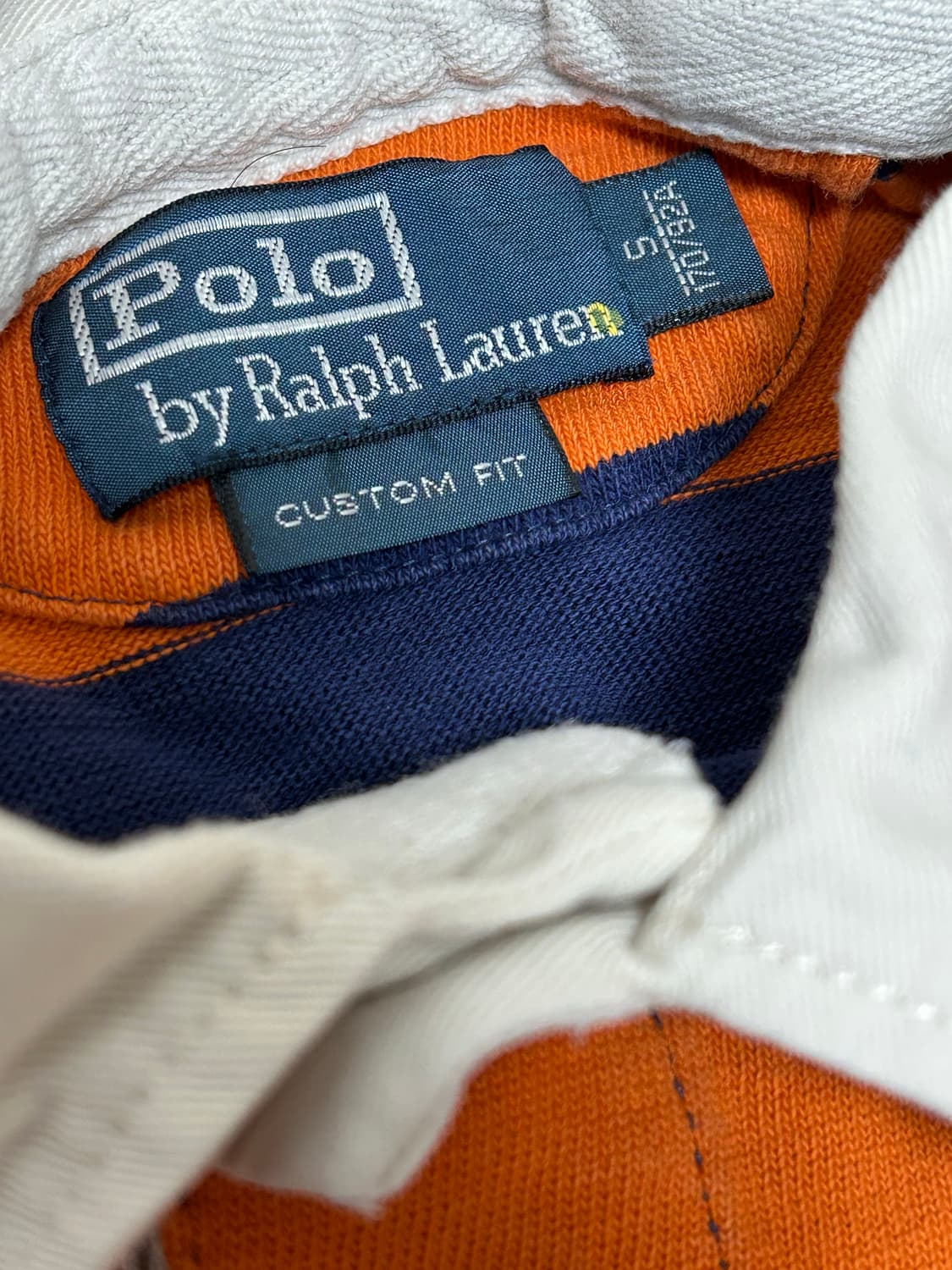 폴로 랄프로렌 칸예 오렌지 아이코닉 럭비 티셔츠 상품이미지6