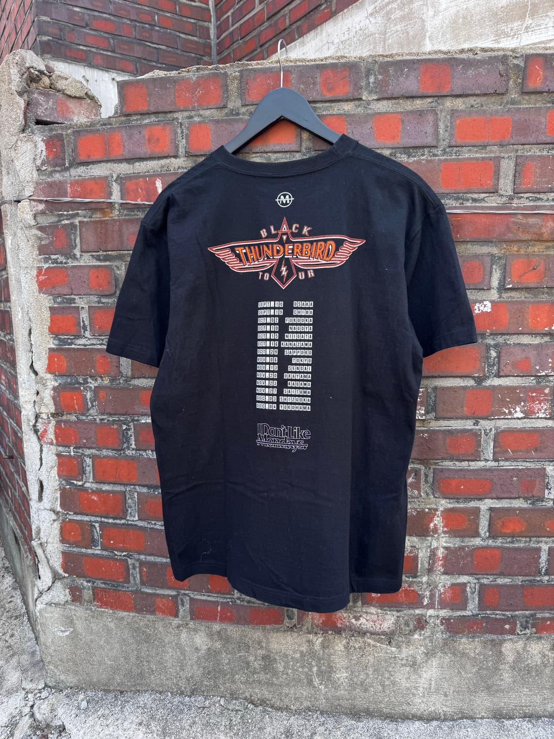 블랙 썬더버드 밴드 투어 반팔티셔츠  상품이미지3