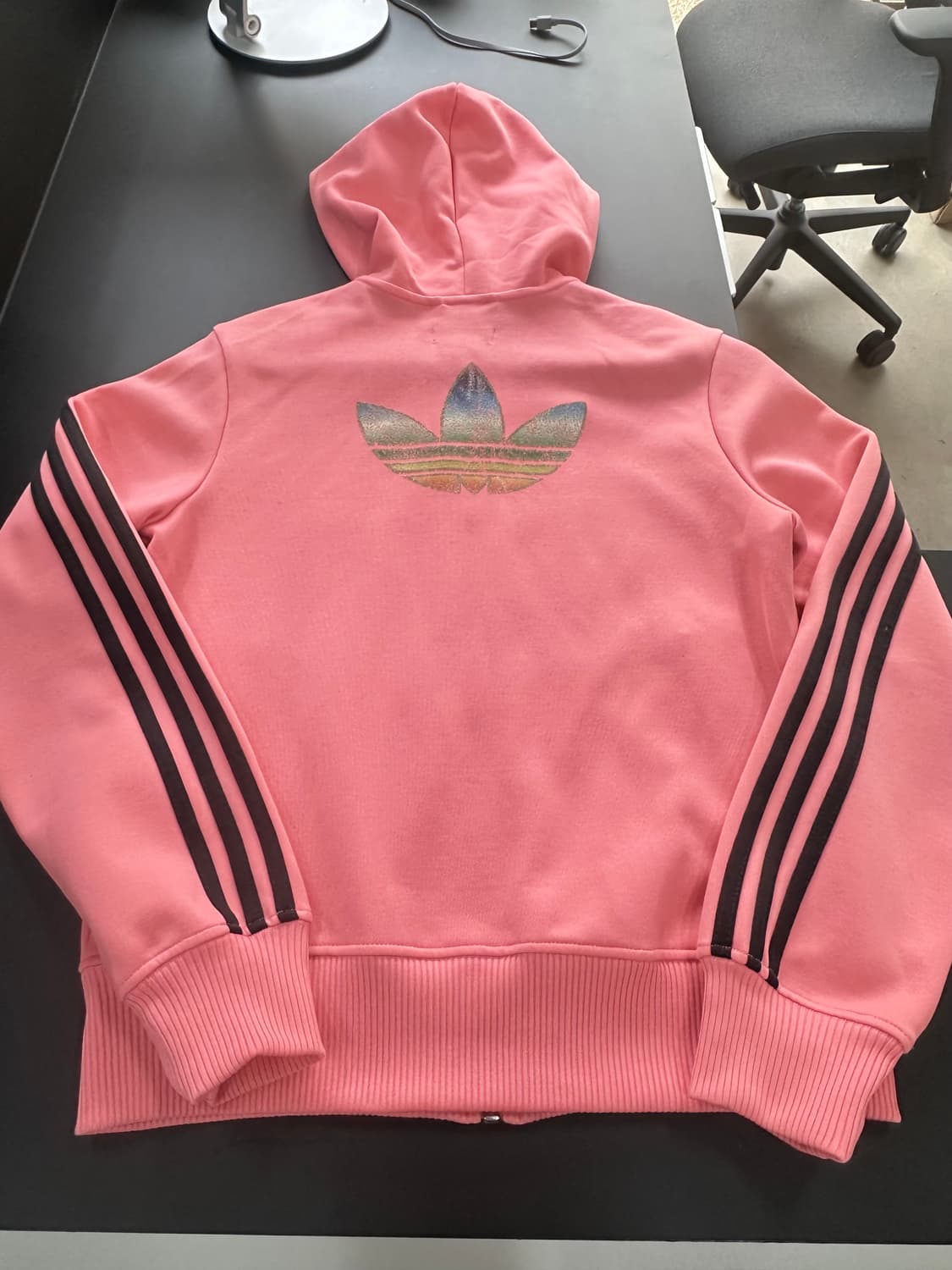 아디다스 후드플락 져지집업 코랄 상품이미지5