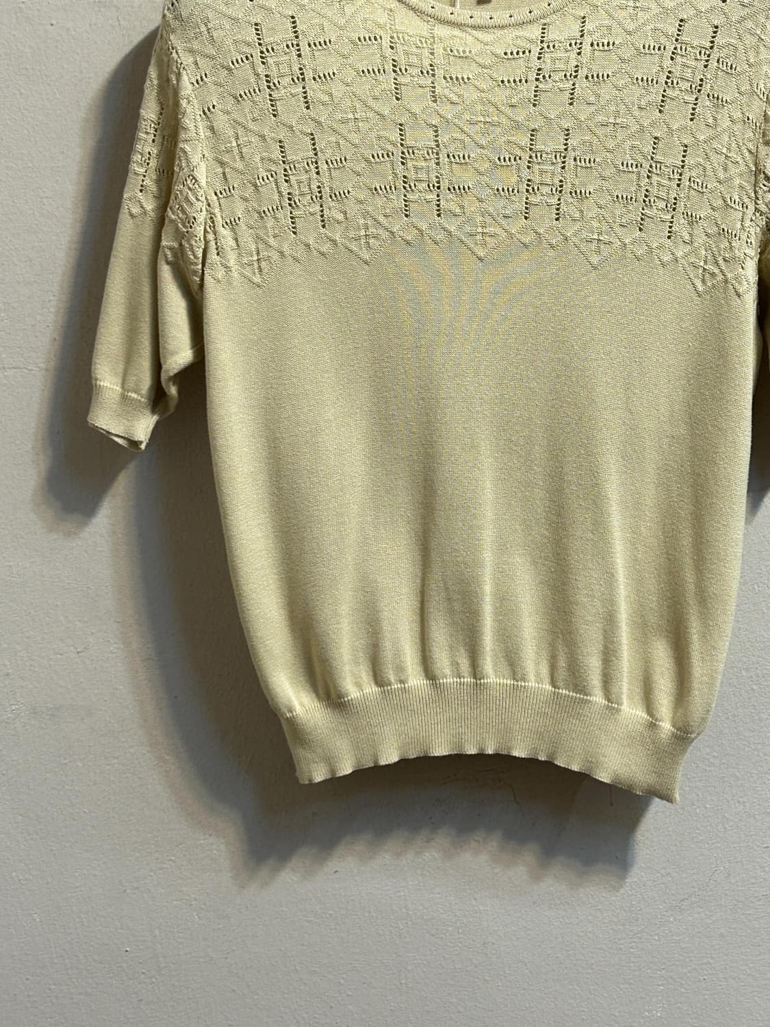 디올 스포츠 펀칭 니트 반팔 탑 상품이미지4