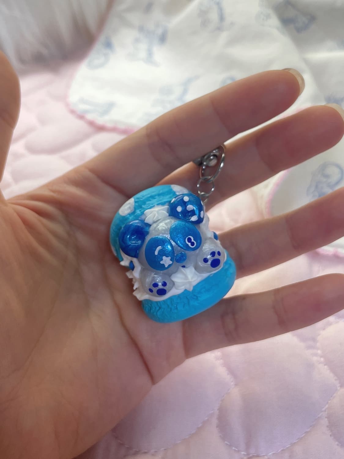 블루판다마카롱 키링(blue panda macaroon keyring) 상품이미지2