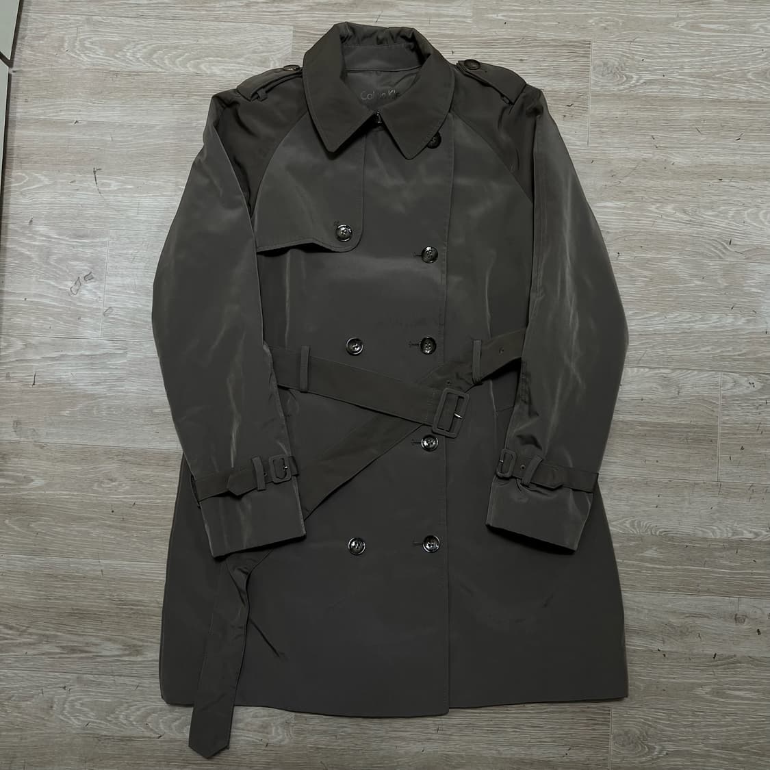 캘빈클라인 더블 트렌치 코트 상품이미지1