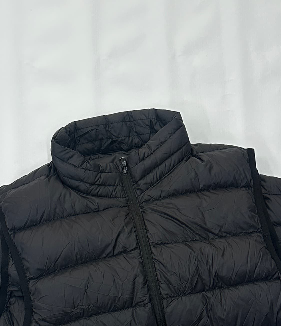 TOPVALU 재팬 블랙 경량 패딩 조끼 데일리 캐주얼 빈티지 베스트 상품이미지5