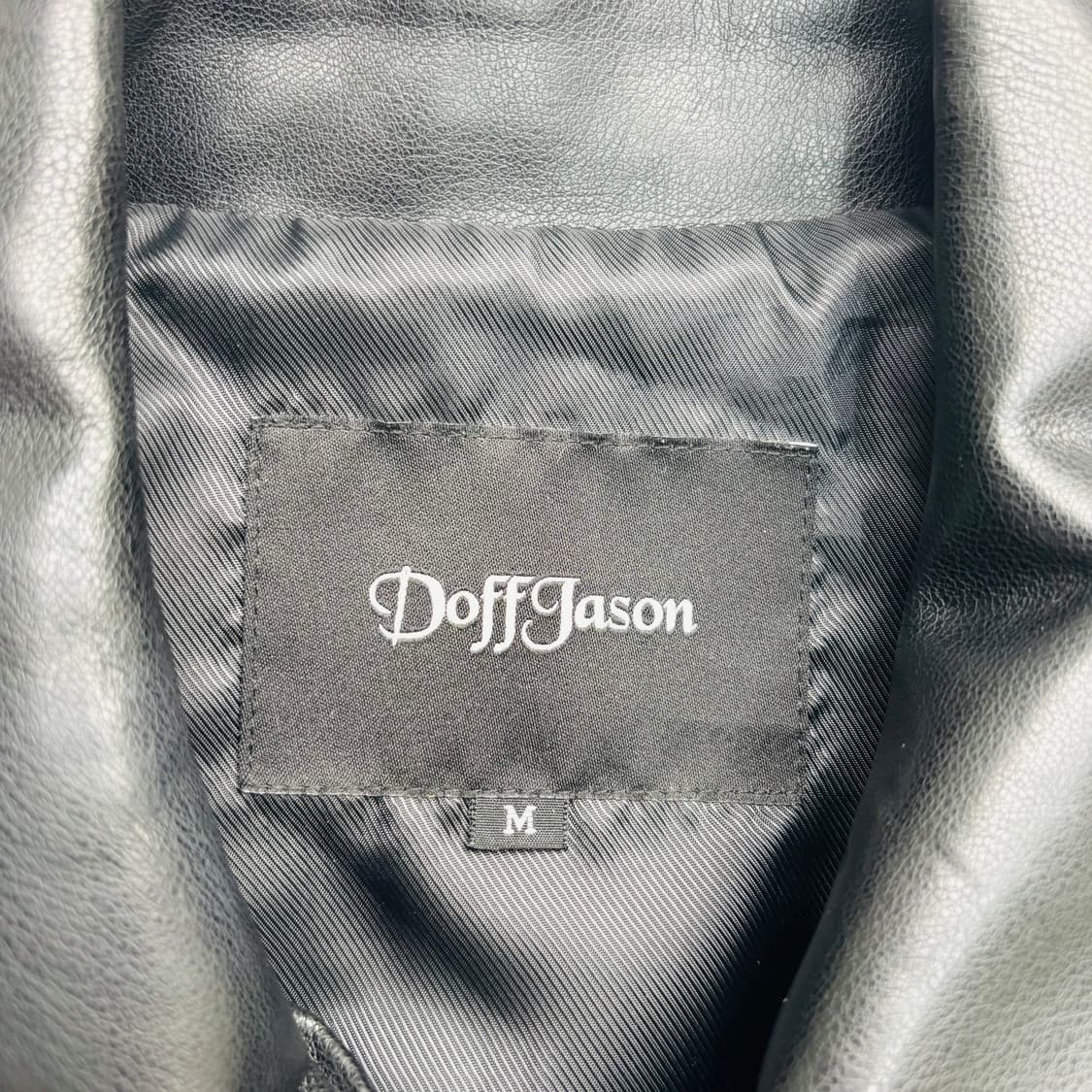 도프제이슨 오버핏 램스킨 싱글 레더 자켓 M 상품이미지7