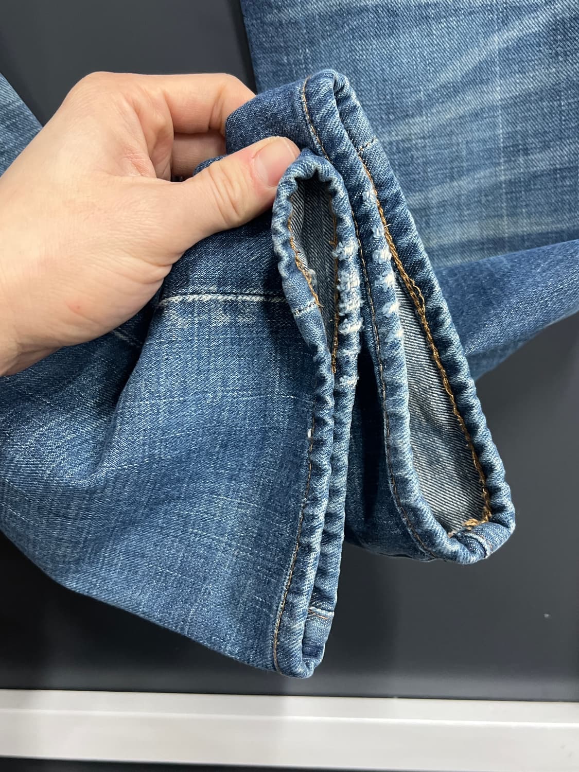 데님앤서플라이 폴로 랄프로렌 슬림핏 데님 팬츠 상품이미지4