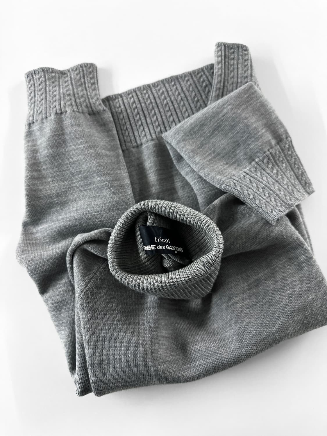 2000 AD 꼼데가르송 트리콧 울 터틀넥 스웨터 상품이미지1