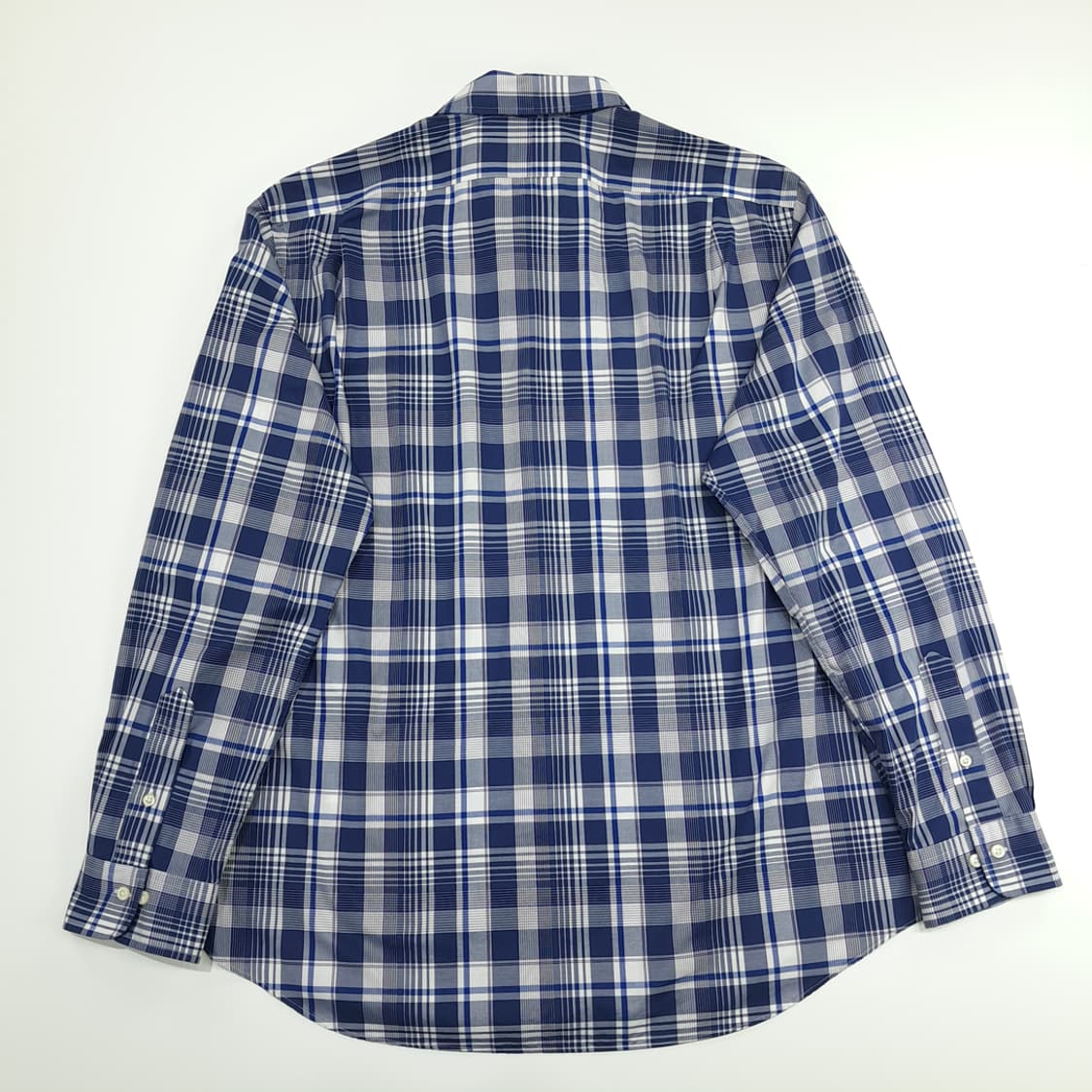 CN764 2XL 폴로 랄프로렌 네이비 엘라스틴 체크 긴팔 셔츠 남방 상품이미지7